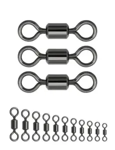 BLUEWING Barrel Swivel Fishing Swivels for Saltwater Swivel Fishing Tackles, Rolling Fishing Swivels High Strength Fishing Line Lure Connector 40-209lbs