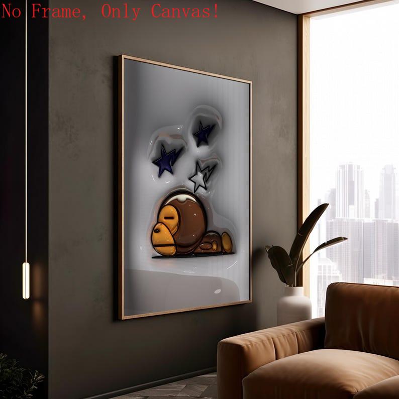 Set of 3 HypeBeast Decor, Cool  Art, 2D  prints, Urban Street Art, HypeBeast Room Decor, Gift for Him, 8 ball.Unframed Acrylic Decorative wall canvas Kitchen Box Paintings Water Proof artwork dark big