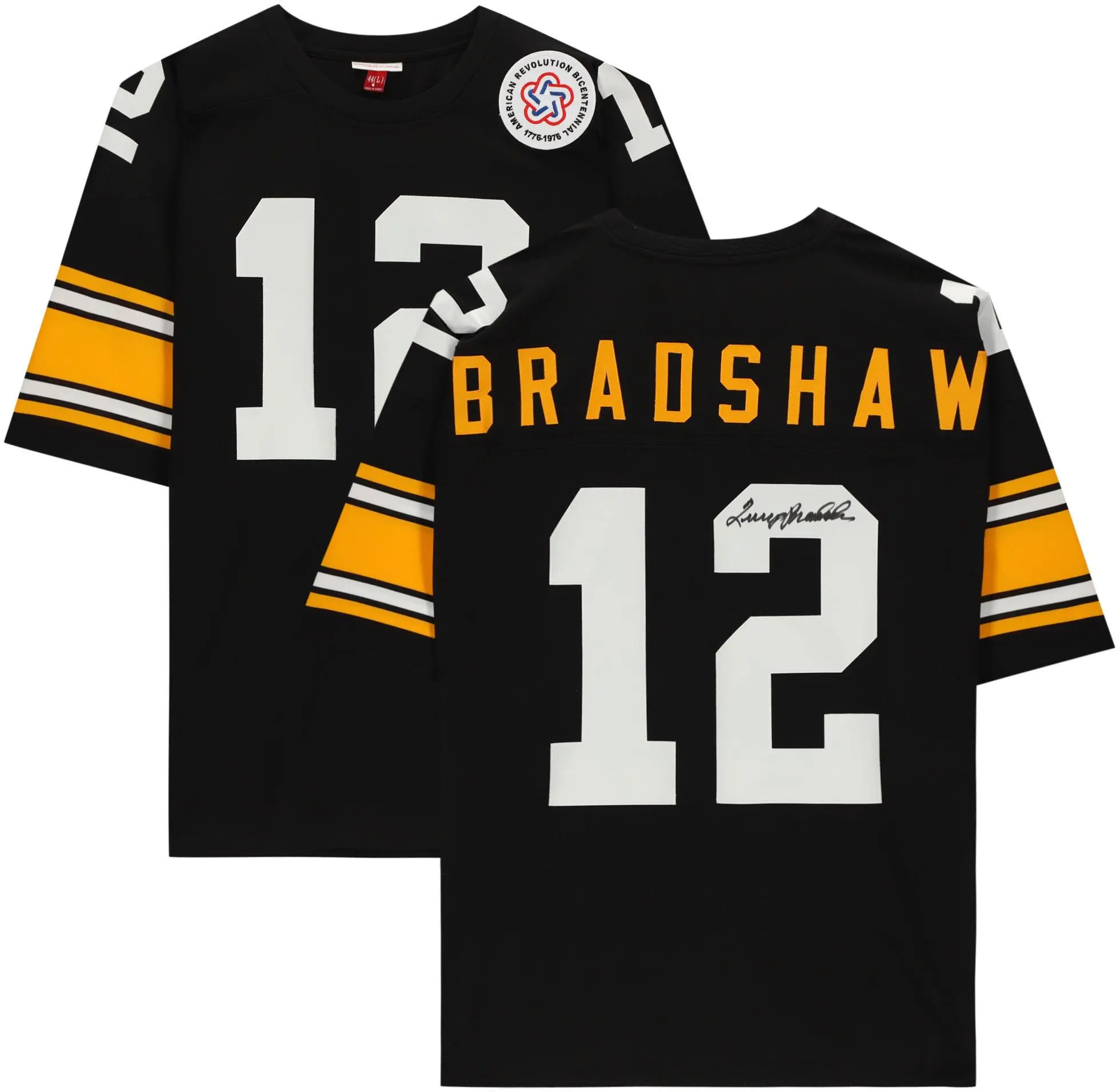 Terry Bradshaw Pittsburgh Steelers Autographed Black Mitchell & Ness Authentic Jersey - Fanatics Authentic Certified