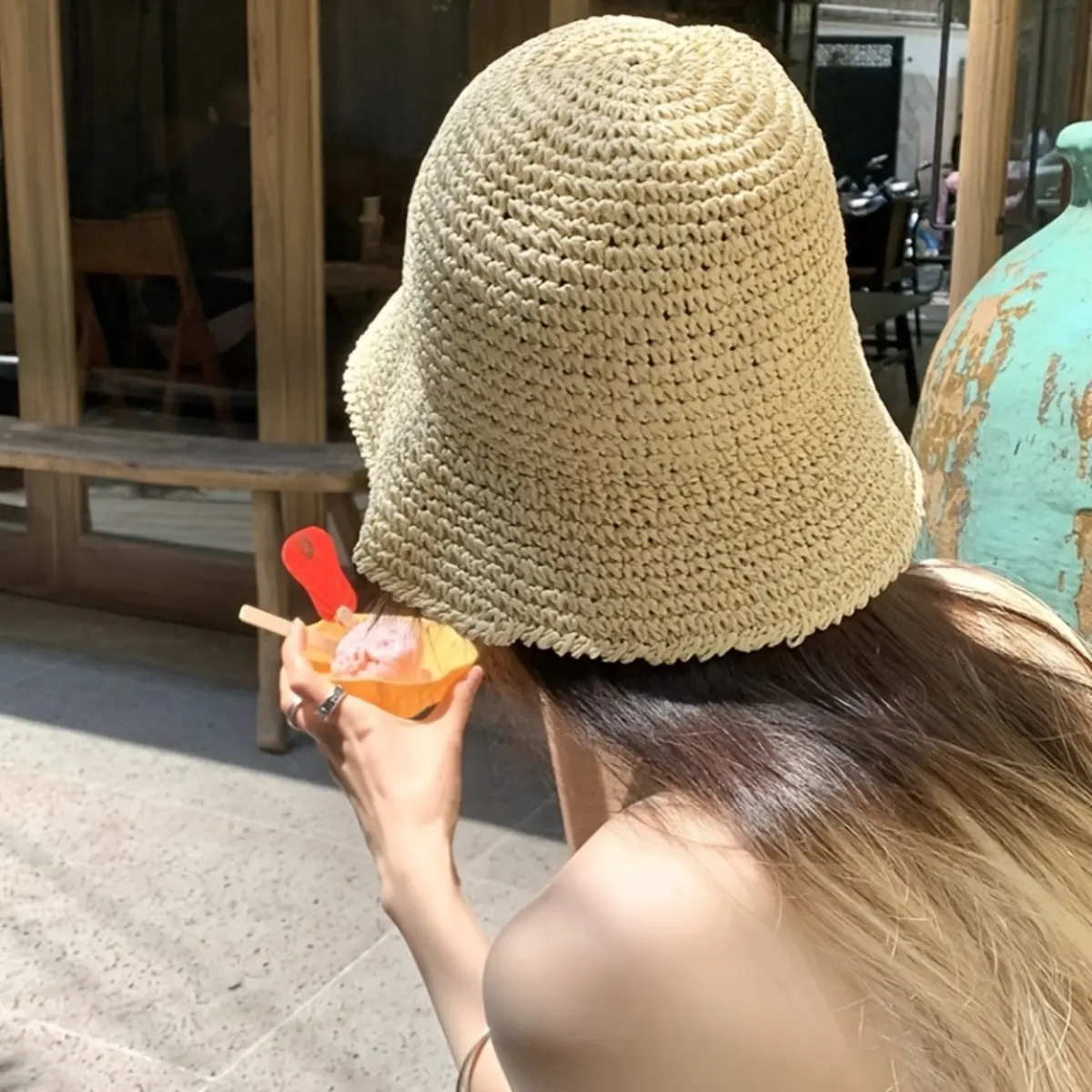 Packable Breathable Sun Bucket Hat Unisex Summer Travel Beach Fisherman Cap Bucket Hat Packable Breathable Sun Hats for Women Barbados  main image 3