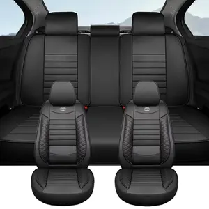 Universal Split-Type Car Seat Cover, Breathable Luxury PU Leather Cushion, Full Enclosure Dust-Proof Pad, Comfortable Car Seat Protector