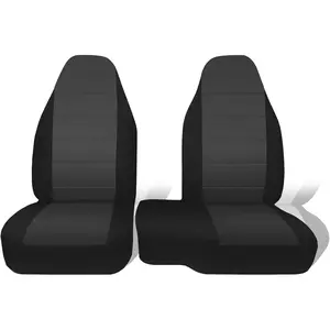 Jokuye Front Bench Seat Cover for Ford Ranger XLT 1998 1999 2000 2001 2002 2003 60/40 Split Cloth Without Console Cover Scratch-Resistant & Easy to Clean - Black
