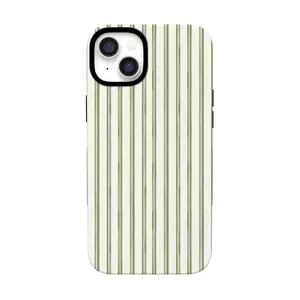Casely iPhone 13 Case | The Boyfriend Collection | Linen Stripe | Bold Protective Design | Compatible with MagSafe