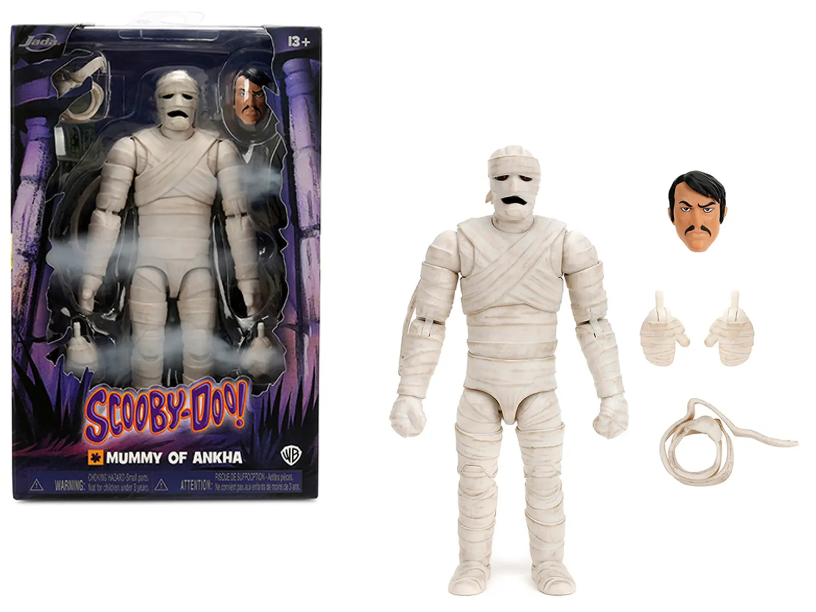 Mummy of Ankha 7" Moveable Figure with Accessories and Alternate Head and Hands "Scooby-Doo!" Franchise Model by Jada