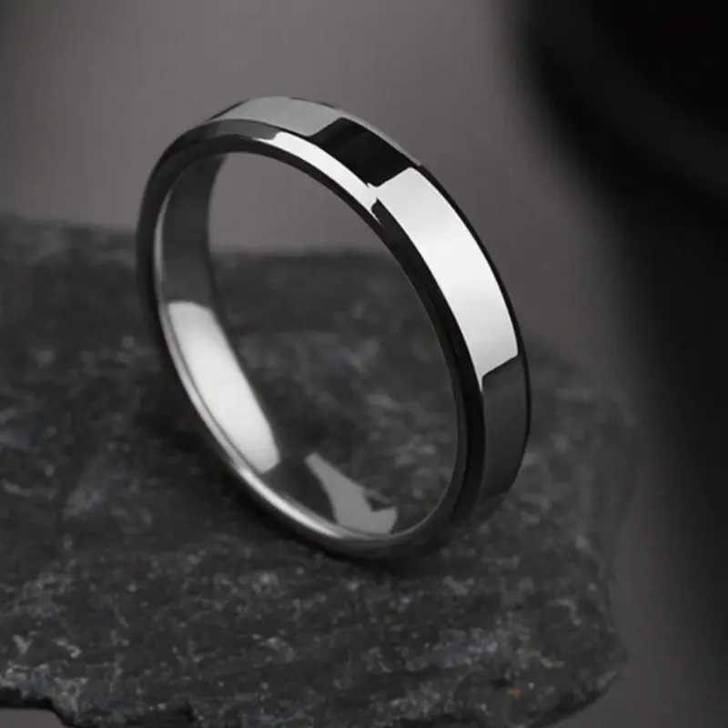 Minimalist Ring, Geometric Design Ring, Stainless Steel Ring for Men & Women, Fashion Rings, Beautiful Rings, Everyday Ring, Finger Rings, Fashion Jewelry for Party, Daily Clothing Decor, Trendy All-match & Exquisite Jewelry for Birthday Gift