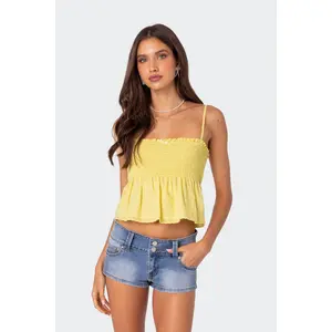 Edikted Women's Millie Scrunch Tank Top