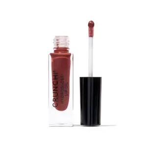 Crunchi Hydrogloss Lip Oil - Nourishing & Hydrating Formula with Organic Beeswax, Olive Oil, Shea Butter, 100% Pure Earth Pigments, EWG Verified, Leaping Bunny Certified, Non-GMO, Vegan, Gluten-Free