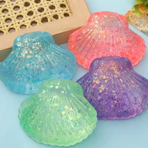 Cute Ocean Shell Sensory Stress Balls, Fidget for Autism Kids, Anxiety Relief Decompress Gift for Girls Indoor Recreation Indoor Recreation