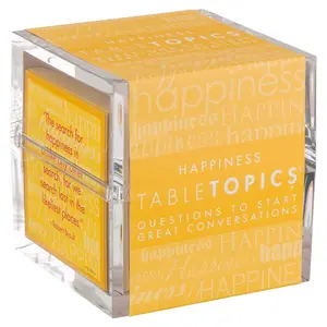 TableTopics Happiness - 135 Exciting Question Cards, Lift The Mood at Gatherings & Parties