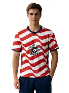 2026 Host Country Mascot Jersey | Quick-drying and breathable mesh fabric keeps you cool at pre-match parties and is perfect for showing your pride in the event throughout the season! Top Casual