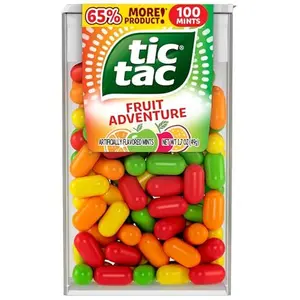 Tic Tac Fruit Adventure Mints, Bulk 12 Pack, On-The-Go Refreshment, 1.7 oz Each
