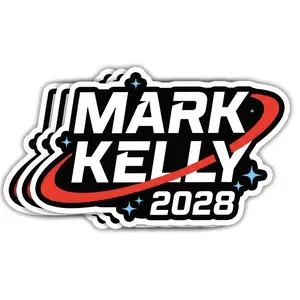 Mark Kelly 2028 Waterproof Vinyl Sticker, Senator Campaign Political Decal, Anti Felon President Gift for Laptop, Phone, Water Bottle 4UT