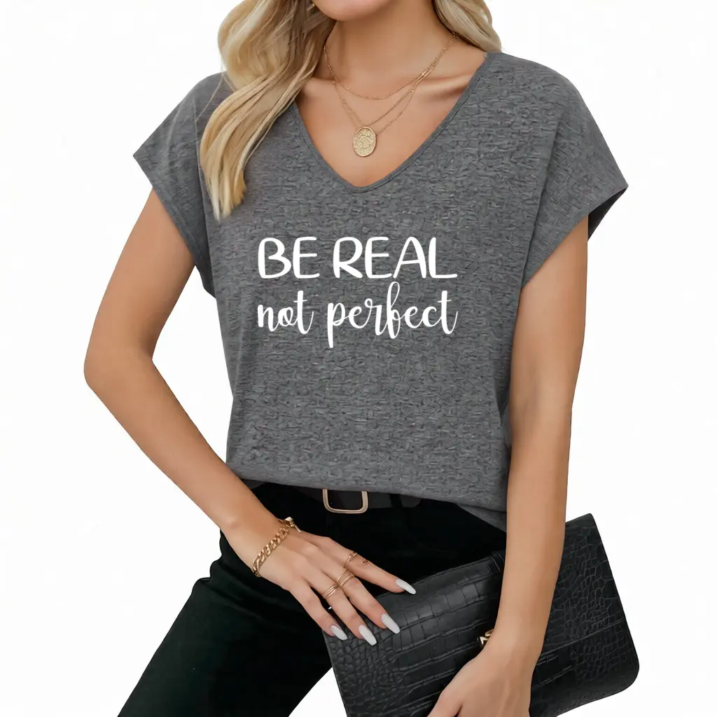 Faith-Inspired Sleeveless Vest – 'Be Real Not Perfect' Christian Design for Men & Women, Perfect for Outdoor Wear Cotton Soft