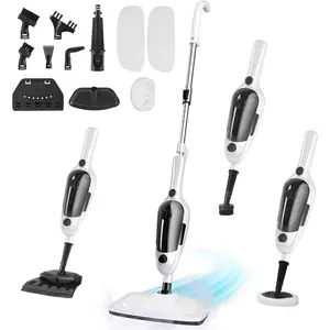 Steam Mop - 11-in-1 Steam Cleaner for  with 15.2 OZ Water  & 23FT Power Cord, Detachable Steam Mops for Floor Cleaning MultiPurpose Steamer for Hardwood, Tile, Furniture with 11 Accessories