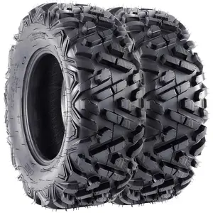【GARVEE】Set of 2 Tubeless 25x8x12 All Terrain ATV UTV Off-Road Tires, 25x8-12 6PR Durable and Reliable Tires for Enhanced Performance on Various Terrains