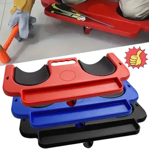 A Rolling Knee Board Platform with Wheels, Made of ABS Material, Featuring a Multifunctional Built-in Tool Tray and a Comfortable Cushion