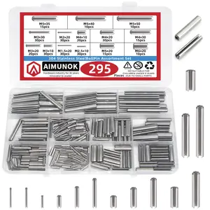 Aimunok Stainless Steel Elastic Pin, 304 Stainless Steel, Corrosion Resistant, High Toughness, Coiled Elastic Pin, Mechanical Positioning Pin,hollow cylindrical pin,automotive roll pin,mechanical assembly pin