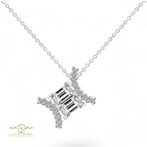 Gemini Moissanite Zodiac Necklace By Naya - Linn Jewelry