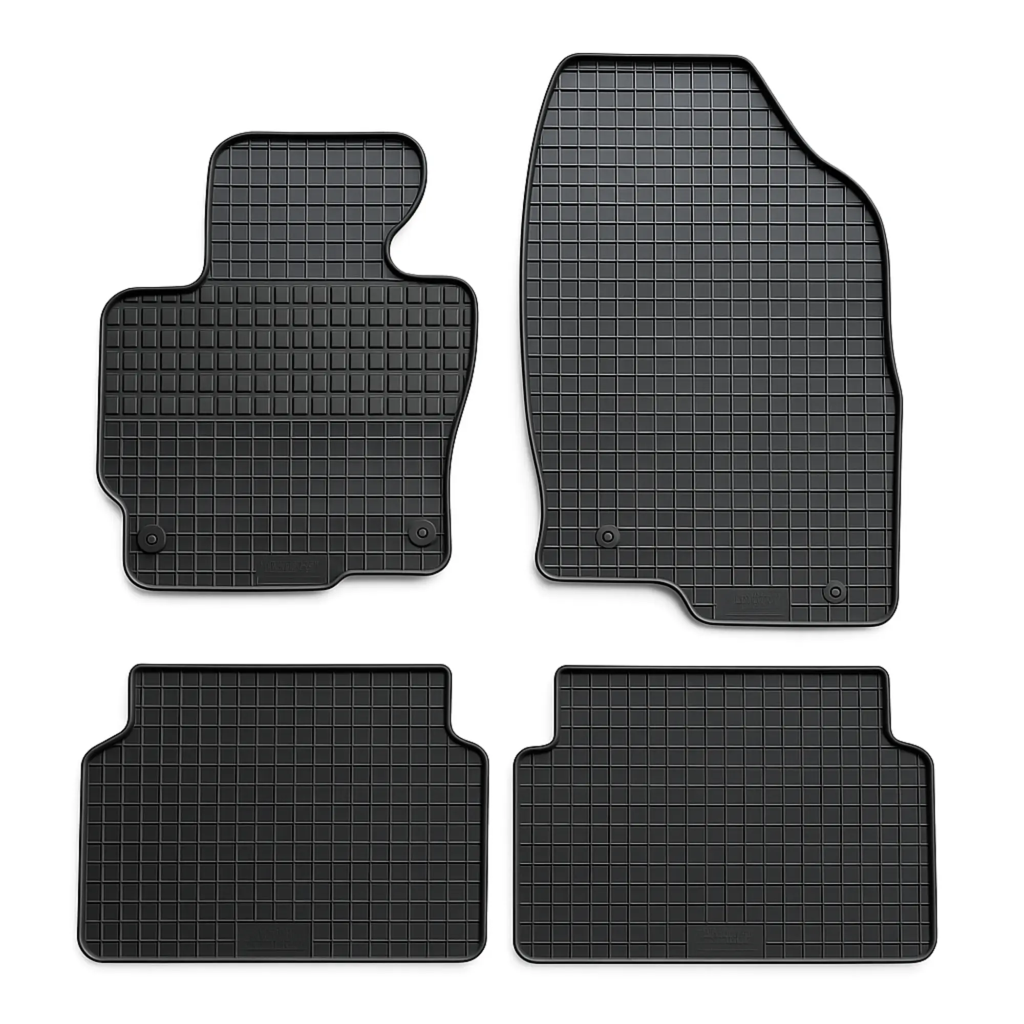 Custom Fit Floor Mats for 2013-2016 Mazda CX-5 KE All Weather Heavy Duty Rubber Black Front & 2nd Row Full Set Liner