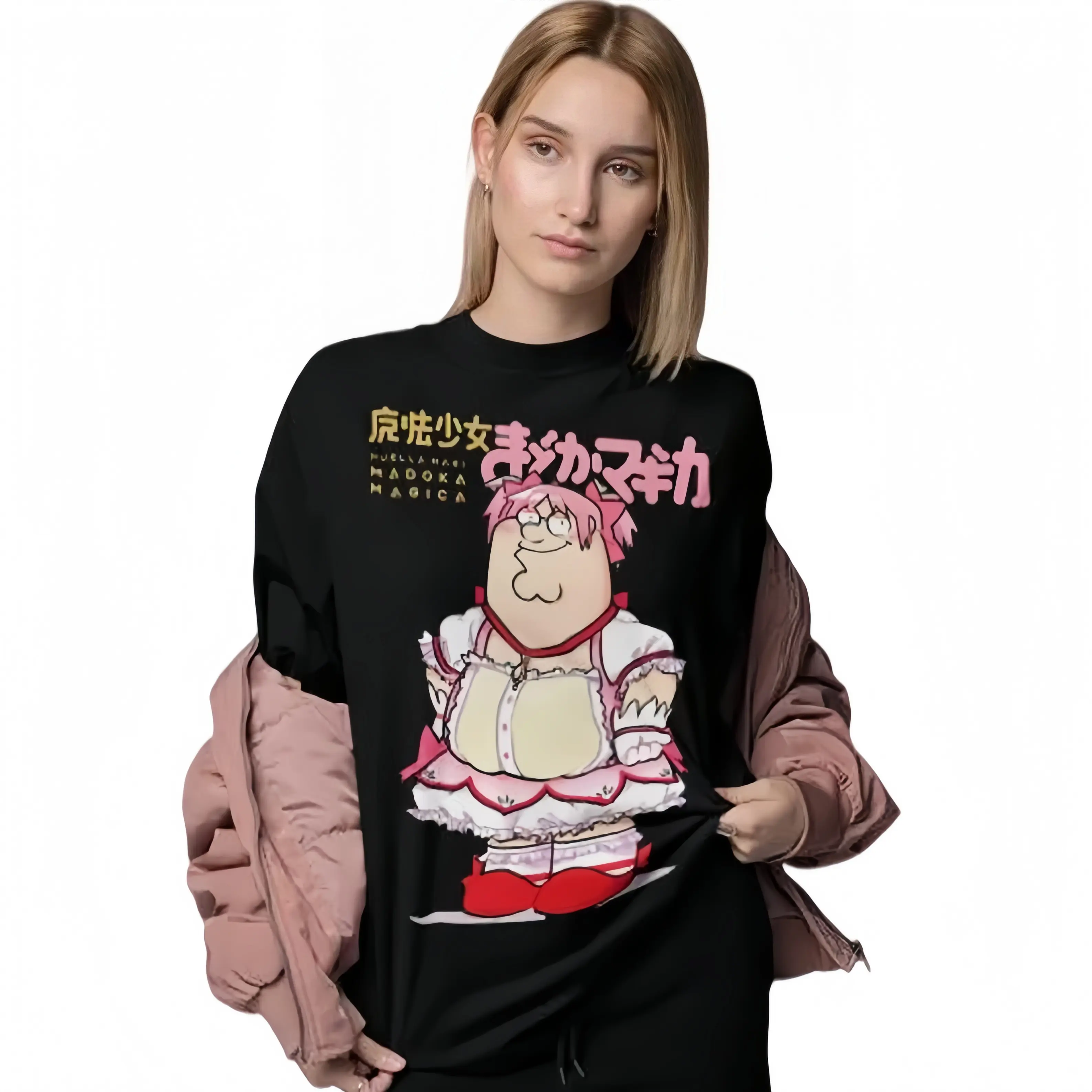 Anime Kawaii Tee, Madoka Magica Grief Seed Shirt, Magical Girl Gift, Unisex Cotton Tshirt, Cute Japanese Tee, Anime Fan Merchandise