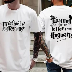 Waiting For My Letter Shirt, Fantasy Wizard Shirt, Wizard Shirt, Quote Graphic Tee, Unisex Cotton Crewneck Shirt
