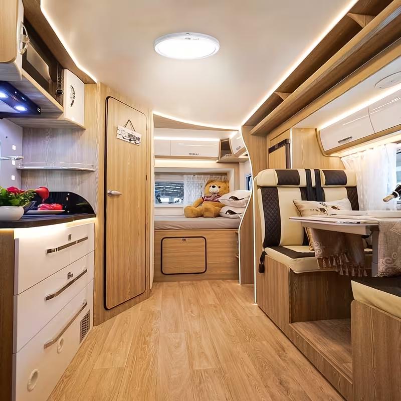 EISSLOLY Rechargeable LED Motion Sensor Ceiling Light, 3 Color Temperatures Dimmable, Wireless Magnetic Closet Light, Battery Operated Flush Mount Ceiling Lamp for Hallway, Stair, Garage, Bedroom, Closet, Emergency Light