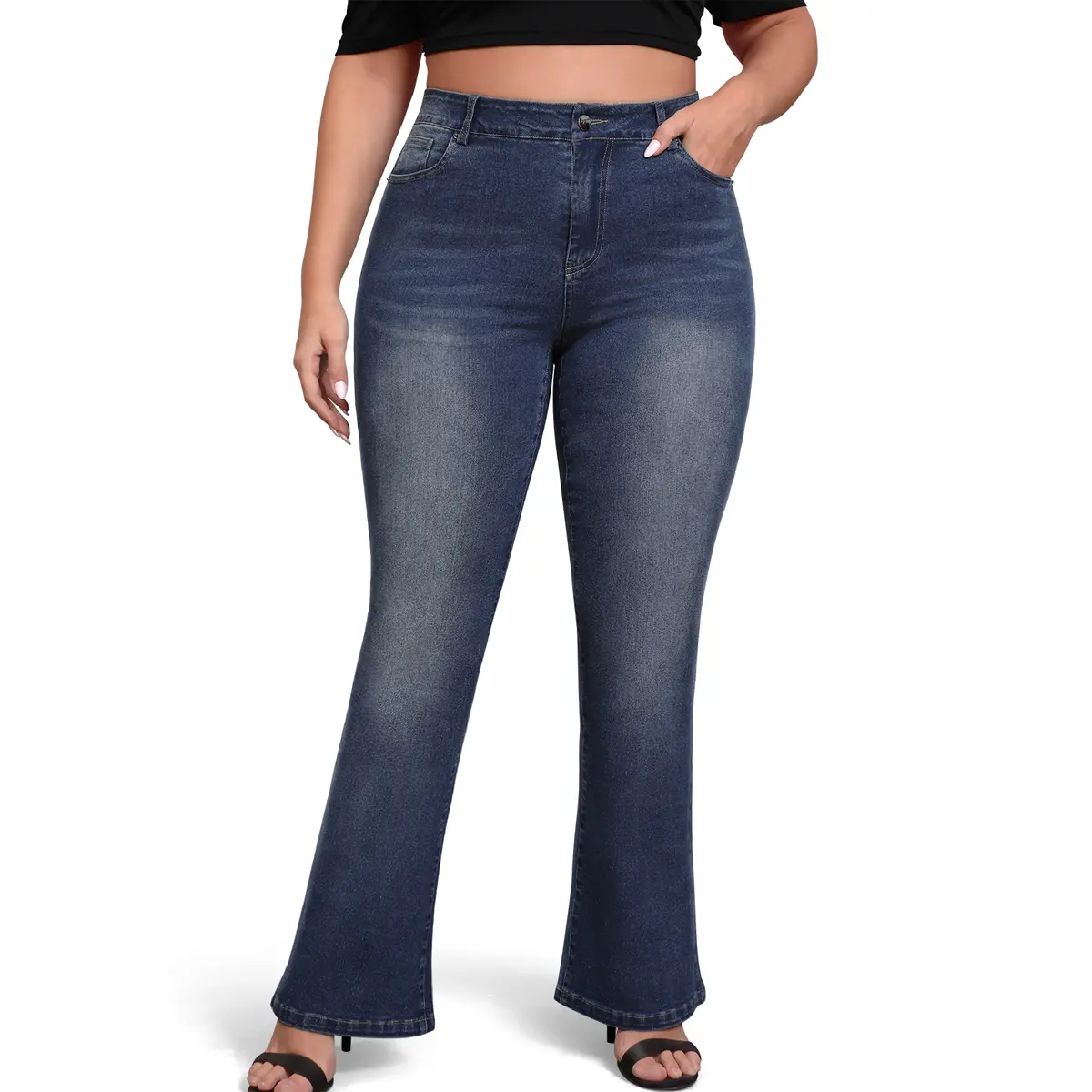 Boot Cut Jeans for Woman Stretch Jeans with high Waisted & Plus Size Flare Womens Bootcut Jeans