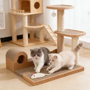 Cat Scratching Board, Scratcher Board: Cardboard Claw Grinder Toy – Furniture Protector for Cat Owners