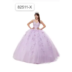 3D Flower Quinceañera Dress with Sweetheart Neckline | Style 82511X