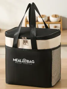 Aluminum Foil Insulated Lunch Bag for Men and Women, Durable Large Capacity Tote for Work and School, Perfect for Picnics and Meals, Thermal Bag