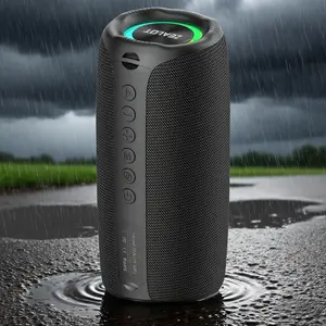 ZEALOT Wireless Speaker, Dynamic RGB Light Effects, 20W Bass & HIFI Audio, IPX5 Waterproof, 3600mAh Ultra-Long Play, BT5.4 & TF/USB/AUX, Ideal Gift for Travel, Party & Beach.