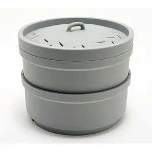 Kitchen Innovations Double Layer Silicone Steamer w/ Lid