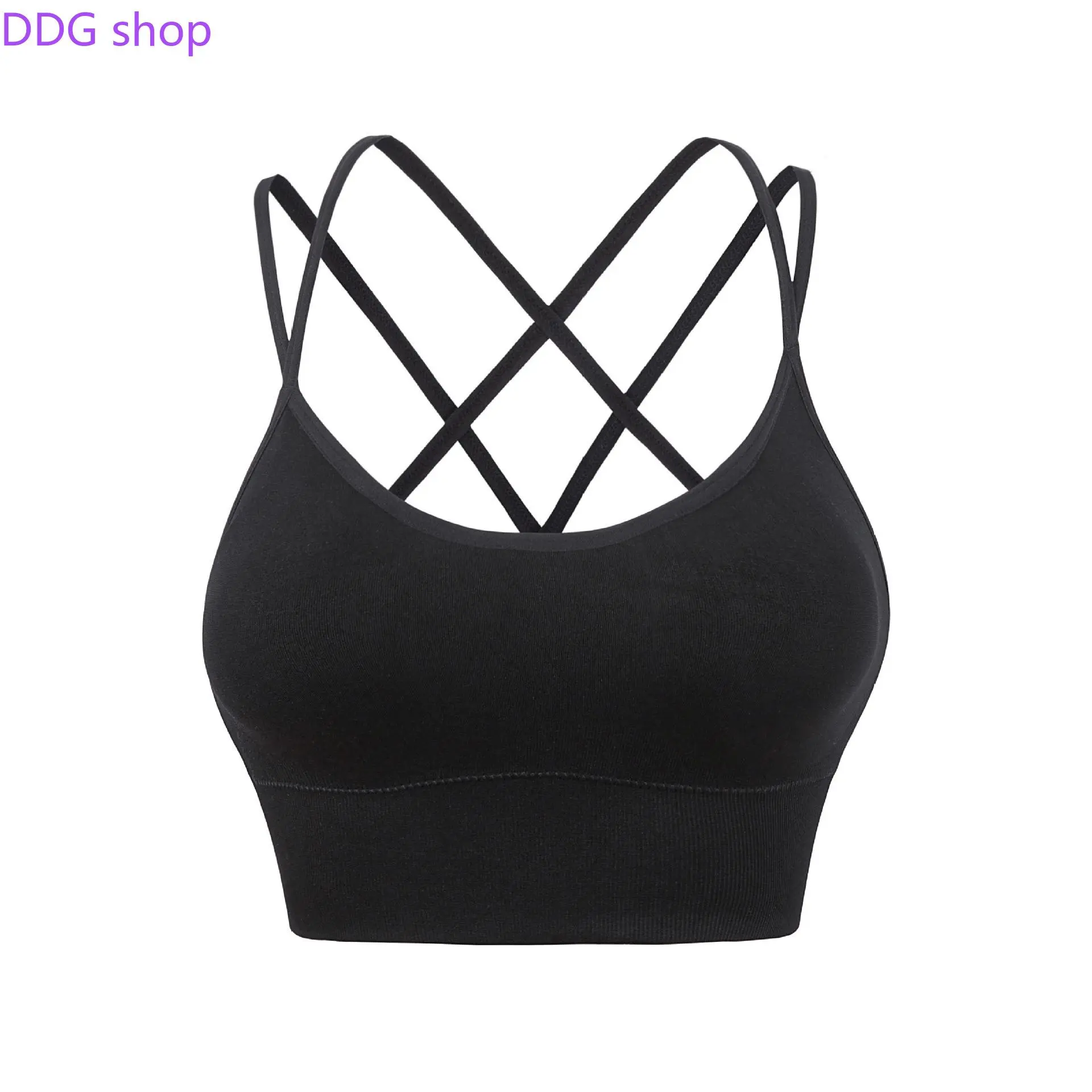 Women's Plus Size Sports Bra - Crisscross Back, Breathable, Supportive Workout Tank Top for Yoga, Pilates, Gym Training