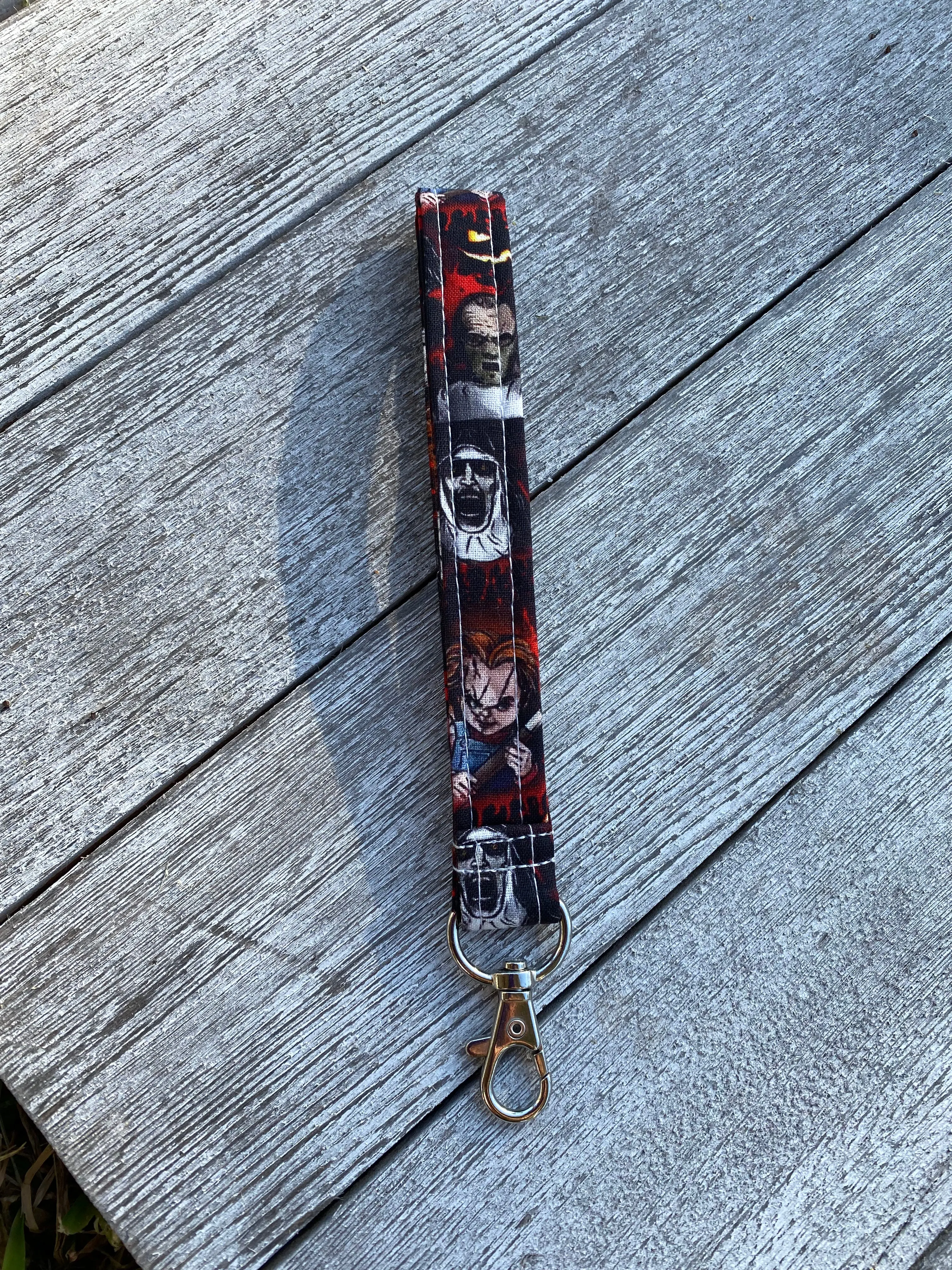 Horror Movie Key fob wristlet keychain Horror Movie Key fob wristlet keychain