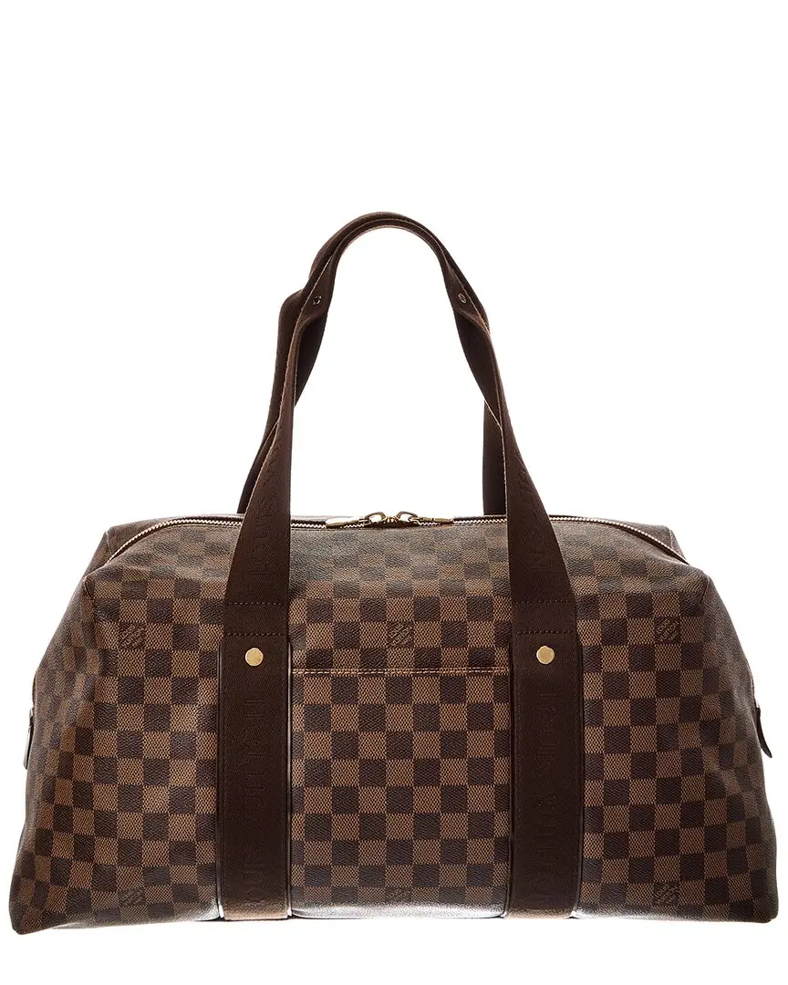 Louis Vuitton Brown Coated Canvas Weekender MM (Authentic Pre-Loved)