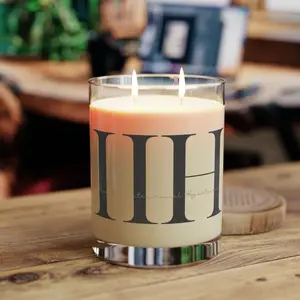 Copy of IIH Awareness Glass Candle | Awareness for Idiopathic Intracranial Hypertension | Ocean Mist & Moss Scented Candle