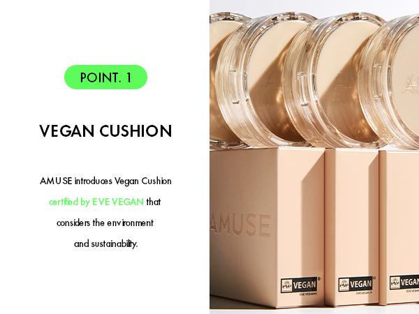 [AMUSE Seoul Official] DEW JELLY VEGAN CUSHION | 5 Shades Concealer Foundation Makeup Cosmetic