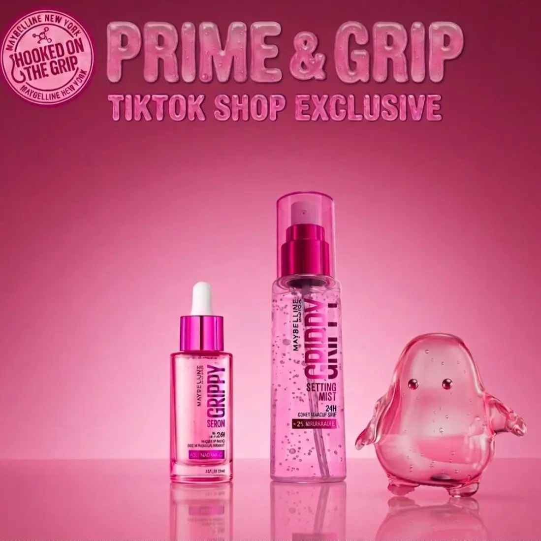 Prime & Grip Duo, The Complete 24HR Makeup Grip Bundle, Grippy serum, Grippy Mist, Maybelline​ New York