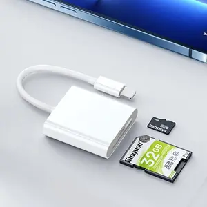 TF+SD OTG Adapter for iPhone iPad, 5 Piece High Speed Transfer, Portable Data Transfer for Home Office Use