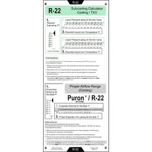 PURON® SUB COOLING CALCULATOR R 22