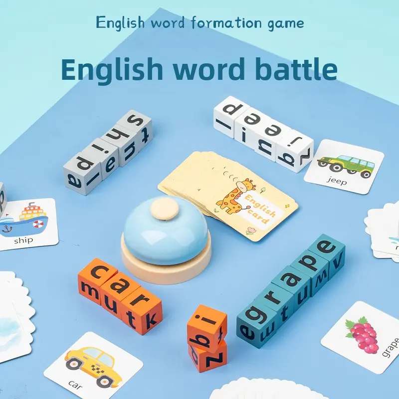 Children's English Spelling & Word Game Toy, Fun Interactive Educational Toy for Parent-Child Interaction & English Letter Cognition