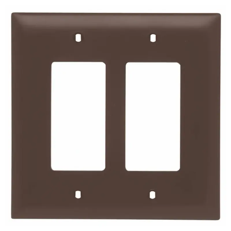 Pass & Seymour TP262BK Classic Unbreakable 2-Gang Decorator Wallplate, Electrical Replacement Wallplate for Home Improvement Switches & Accessories (MPN Included)