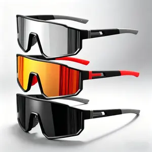 3-Pack Unisex Cycling Sunglasses - UV400 Protection Windproof Shades for Running, Hiking & Outdoor Activities