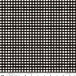 Fabric Riley Blake Basics Black 1/8" Ginghams by the Quarter Yard C440-110-BLACK