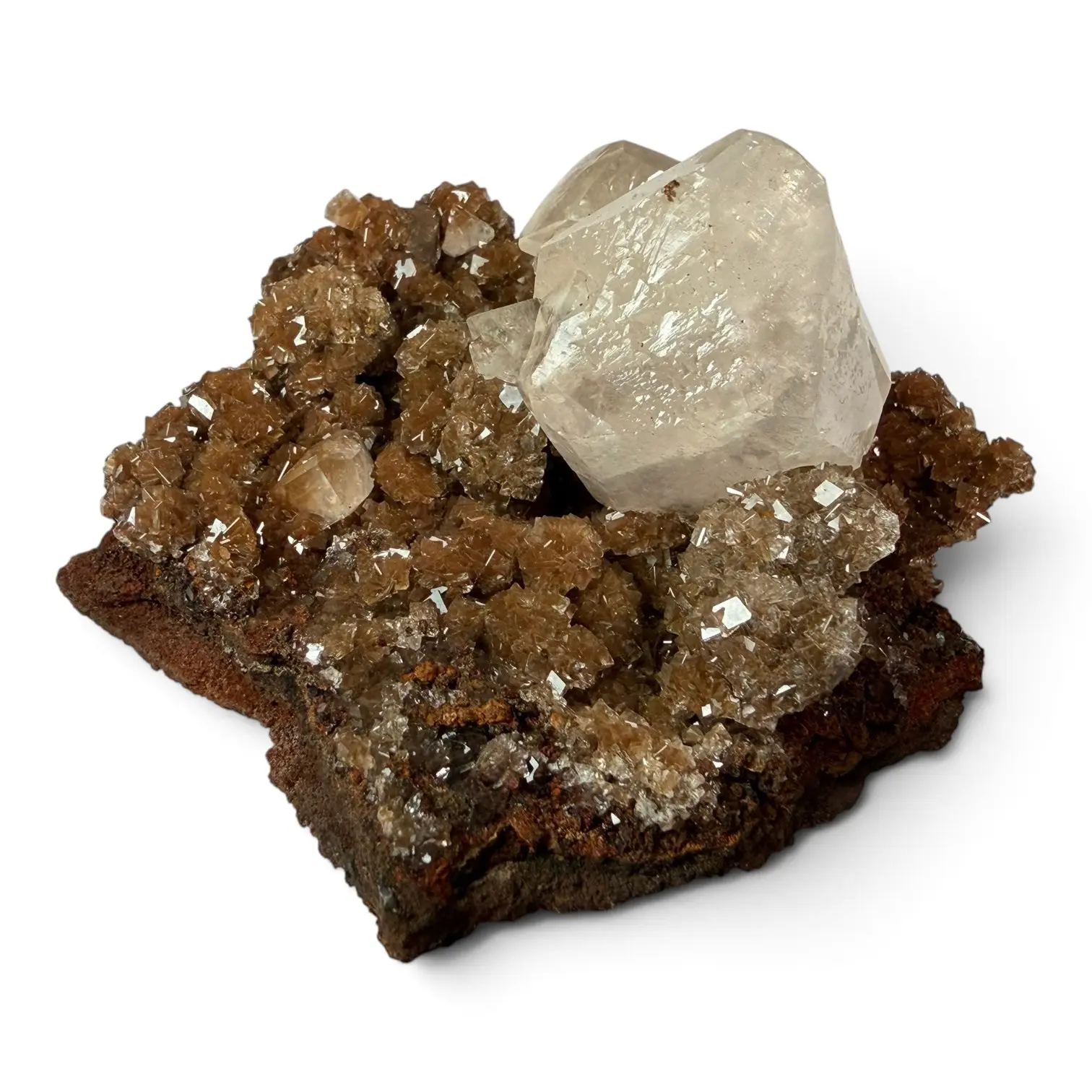Rare Diamond Calcite Crystal from Santa Eulalia Mexico