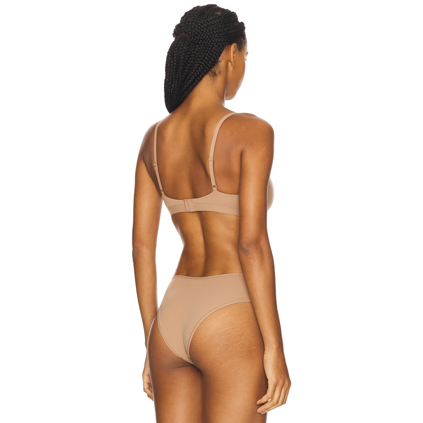 SKIMS Fits Everybody Crossover Bralette in Sand