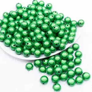 12mm Green Miracle Bubblegum Bead