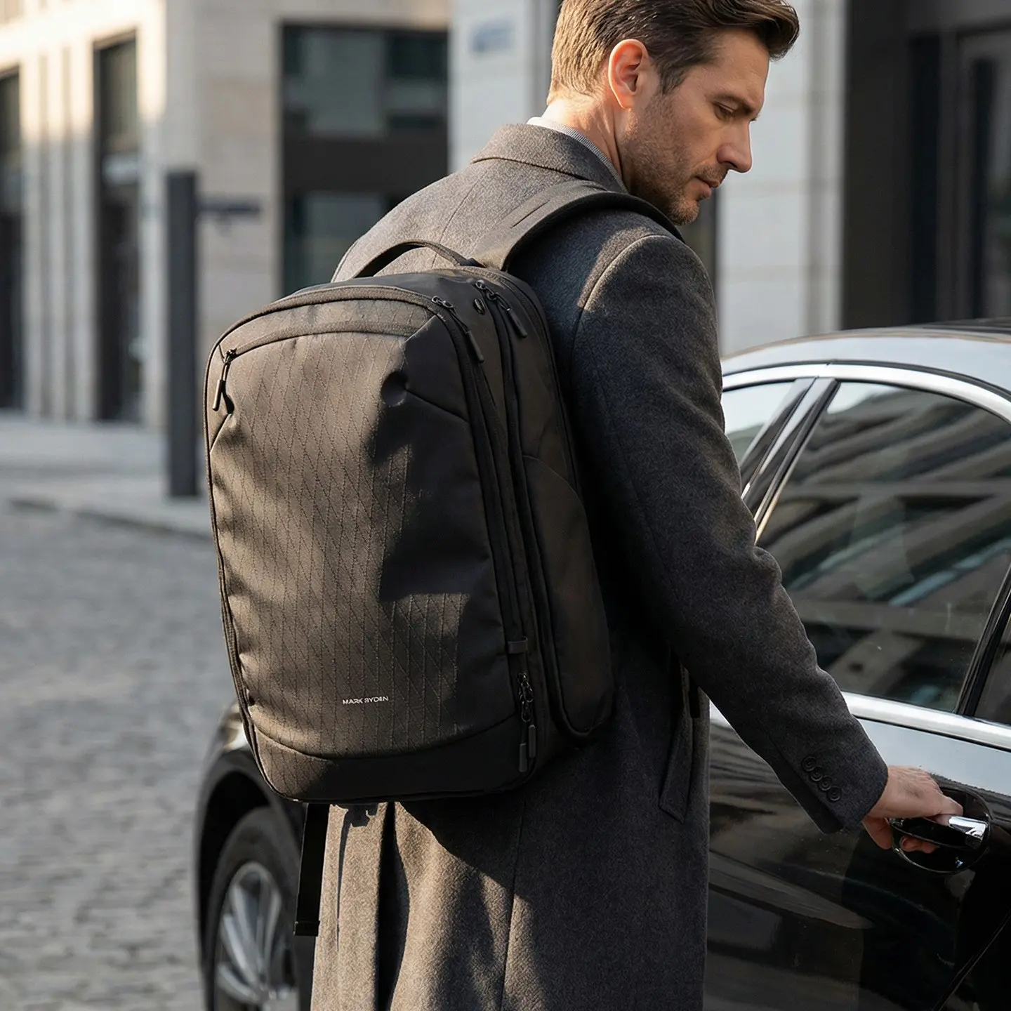 1pc informal laptop backpack, multi-compartment expandable informal bag, multifunctional backpack for commuting, business trips and outdoor travel