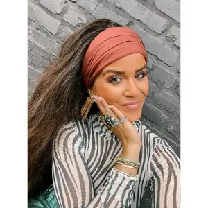 Solid Rust Stretchy Wrap