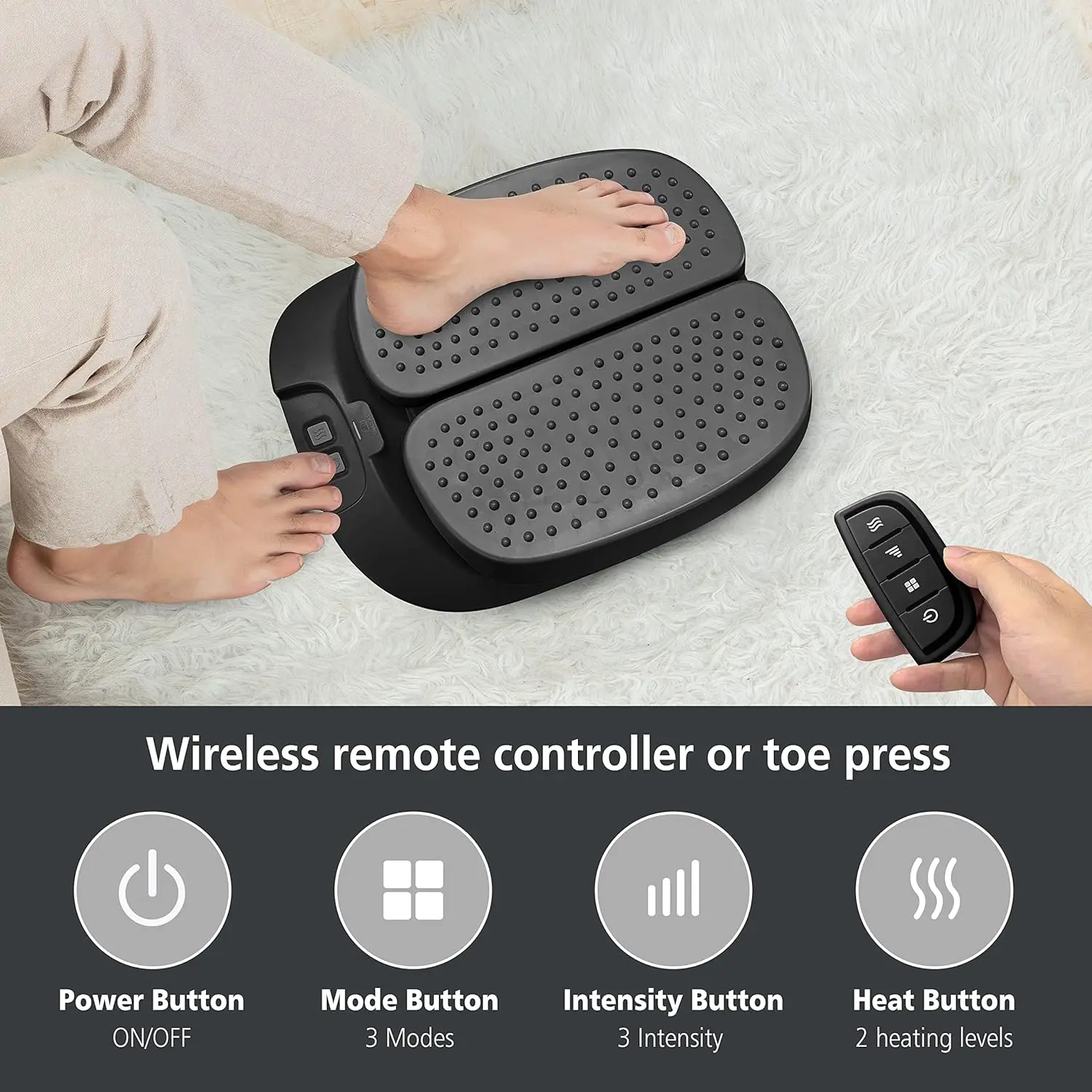 Snailax Foot Massager Machine with Heat,Remote Control, Adjustable Vibration Feet Massager Machine Increased Blood Circulation,Plantar Fasciitis, Stress - TikTok Shop Snailax Foot Massager Machine with Heat,Remote Control, Adjustable Vibration Feet Massager Machine Increased Blood Circulation,Plantar Fasciitis, Stress - TikTok Shop